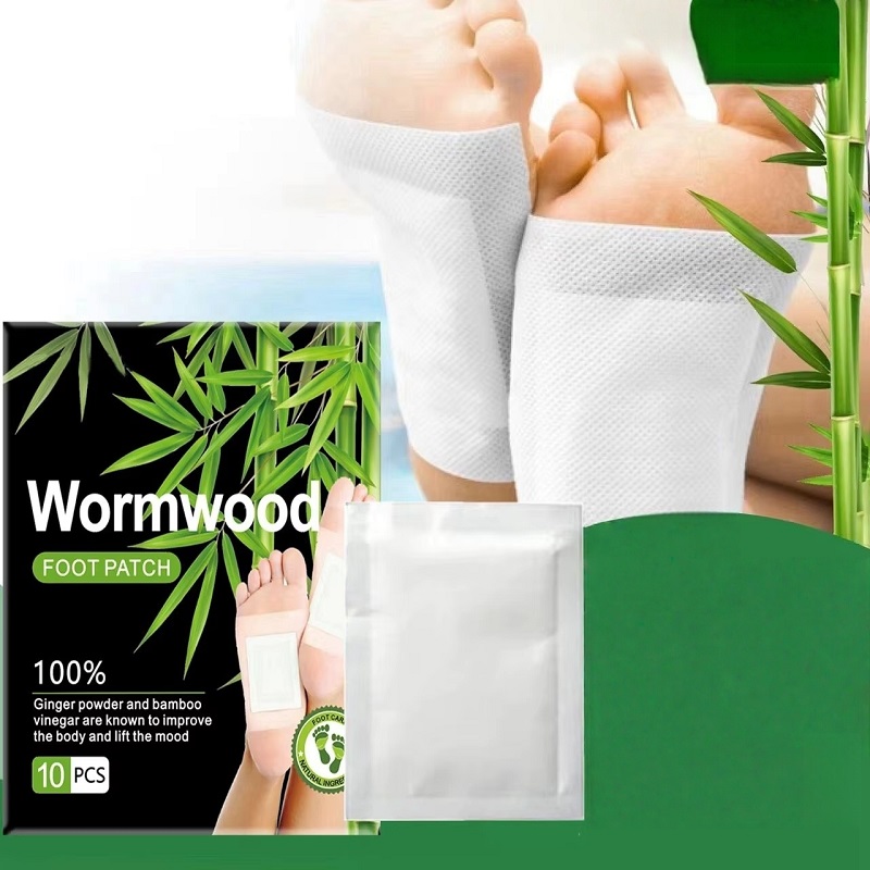 Detox Foot Patch - 10-компонентный пластырь для ног из полыни,