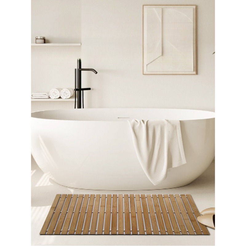 Большой бамбуковый коврик для  – обзор и цена Bamboo Bath Mat