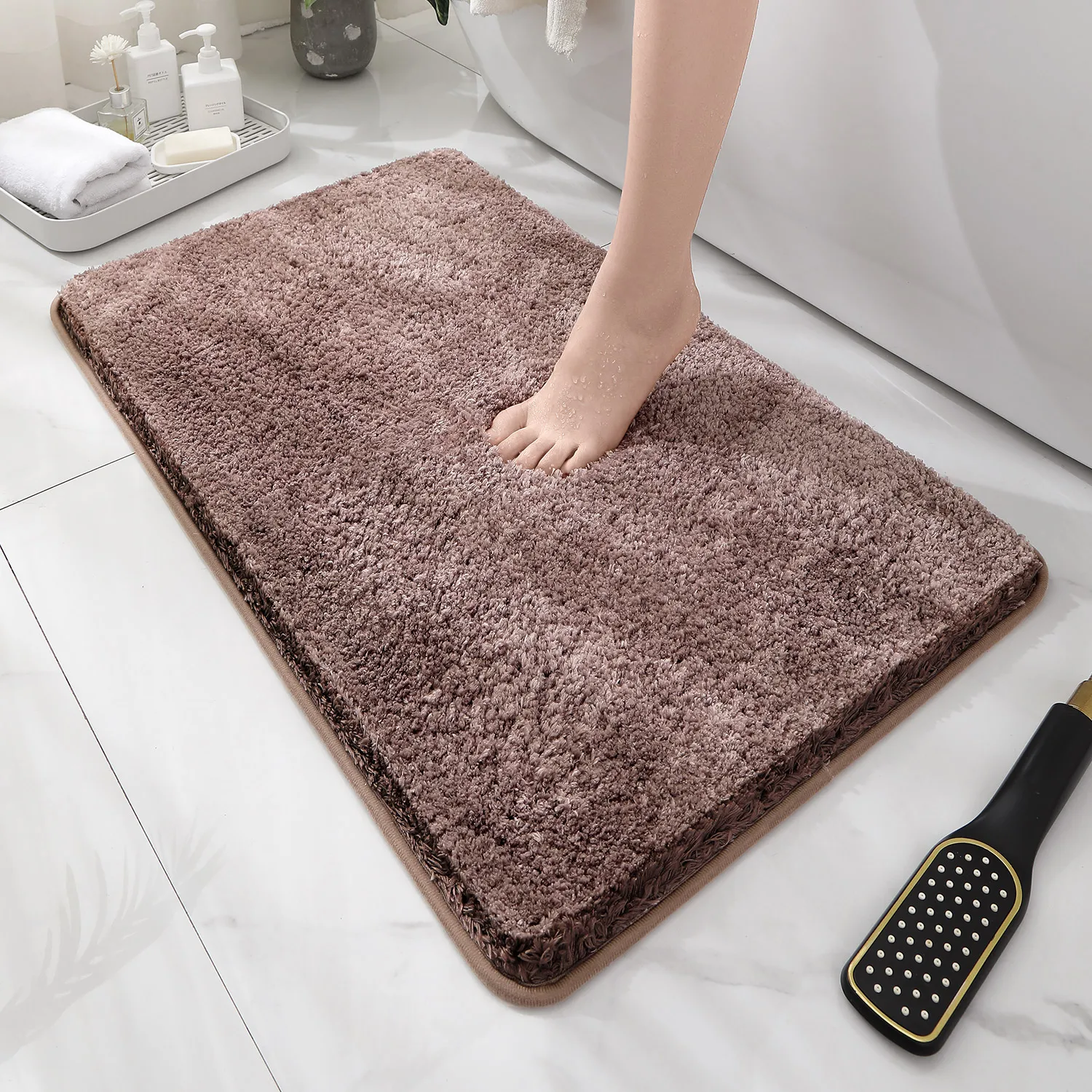Округленный и утолщенный коври – обзор и цена Bamboo Bath Mat