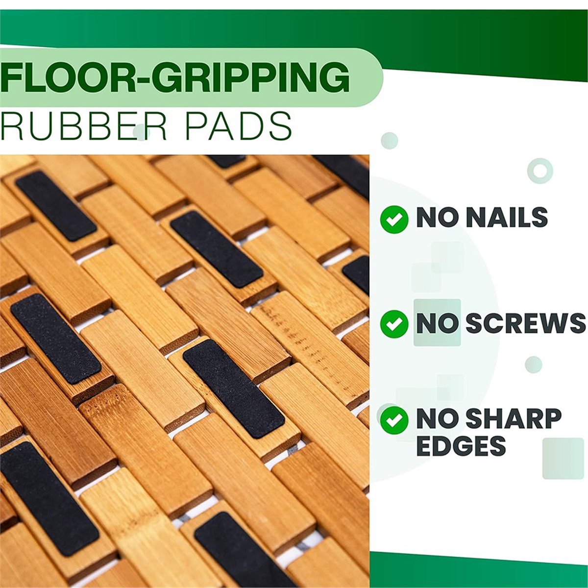 Бамбуковый коврик для ванной N – обзор и цена Bamboo Bath Mat