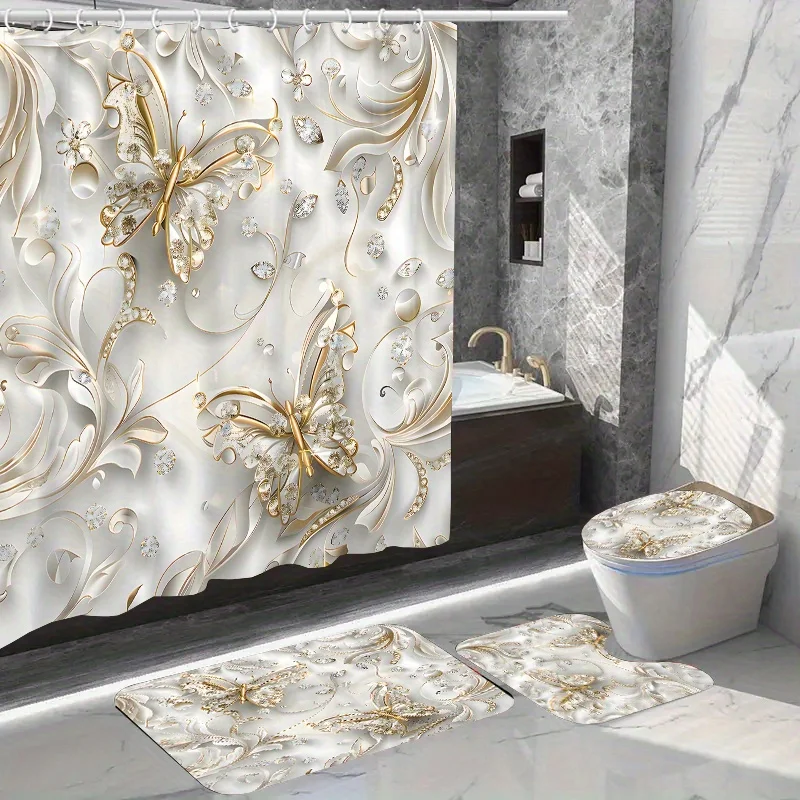 Элегантный комплект занавесок  – обзор и цена Bamboo Bath Mat