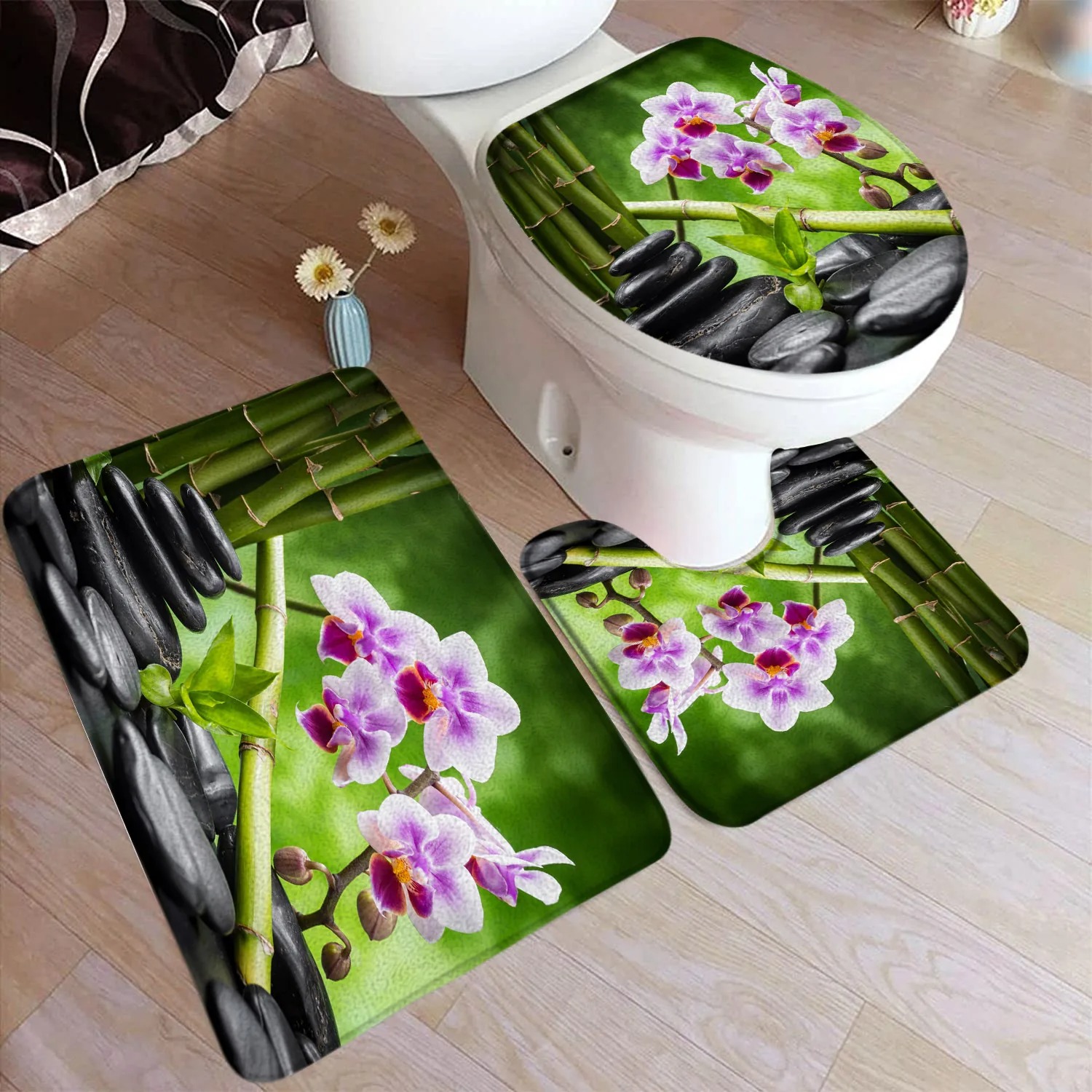 Набор ковриков для ванной Zen  – обзор и цена Bamboo Bath Mat