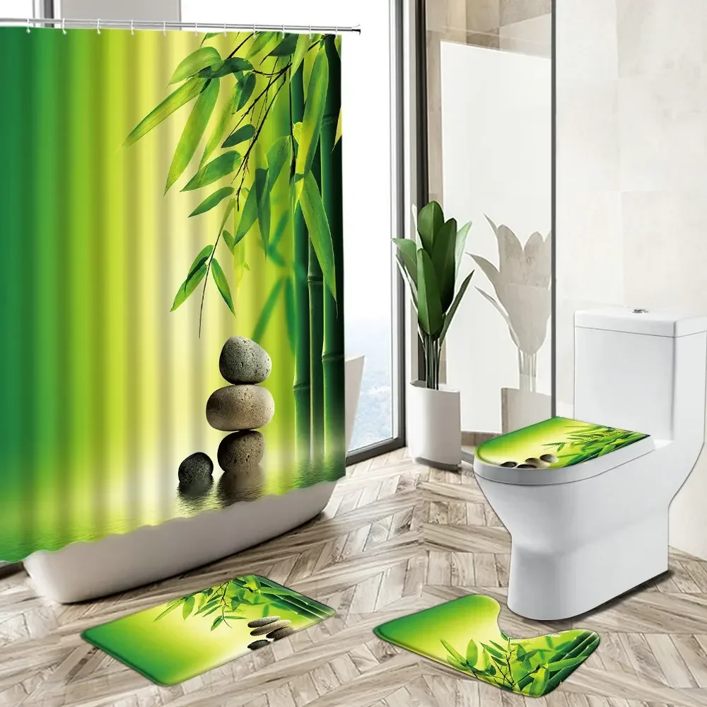 Комплект для ванной: шторка дл – обзор и цена Bamboo Bath Mat